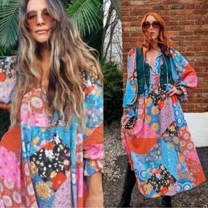 Spell Cha Cha Boho Midi Dress XS